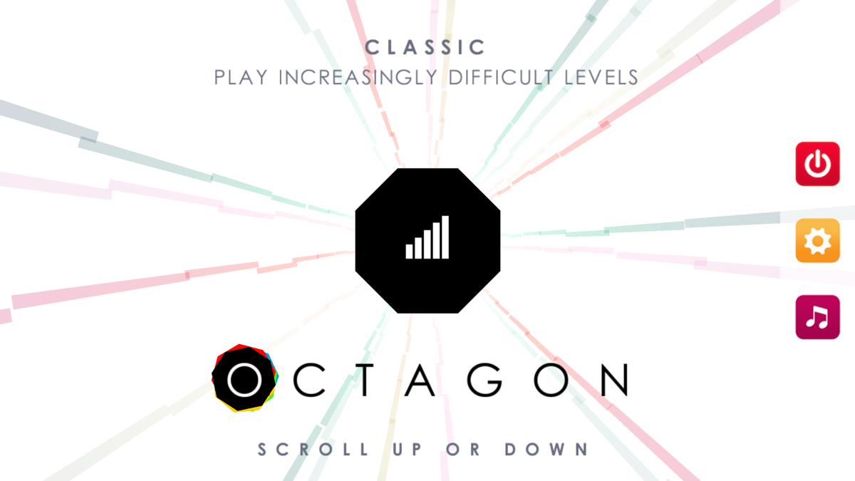 Octagon (Windows) screenshot: Main menu