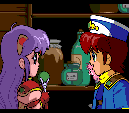 Pop'n Magic (TurboGrafx CD) screenshot: Anis and Lester to the rescue!