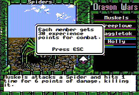 Dragon Wars (Apple II) screenshot: We won