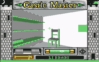 Castle Master (Commodore 64) screenshot: Wow, a green chair..