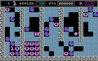 Rockford: The Arcade Game (DOS) screenshot: As a cook (CGA)