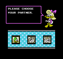 Tiny Toon Adventures (NES) screenshot: Select your partner