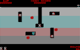 Screenshot of Dig Dug (PC Booter, 1982) - MobyGames