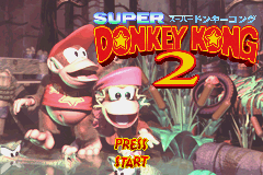 Donkey Kong Country 2: Diddy's Kong Quest (Game Boy Advance) screenshot: Title screen (Japanese version)