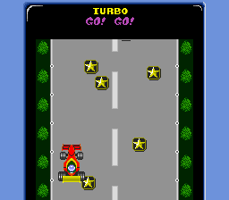 Zero4 Champ (TurboGrafx-16) screenshot: Playing an arcade racing game