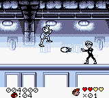 Spirou (Game Boy) screenshot: Level - "Metro".