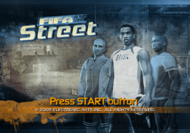 FIFA Street (PlayStation 2) screenshot: Title screen.