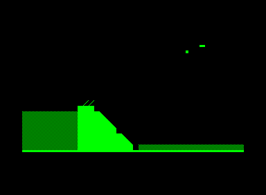 Screenshot of Dam Buster (Commodore PET/CBM, 1980) - MobyGames