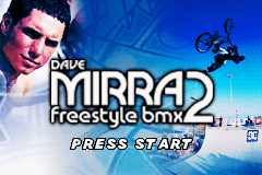 Dave Mirra Freestyle BMX 2 (Game Boy Advance) screenshot: Title screen