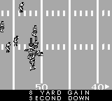 Sports Illustrated: Championship Football & Baseball (Game Boy) screenshot: Made a good pass