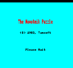 Nowotnik Puzzle (Oric) screenshot: Loading