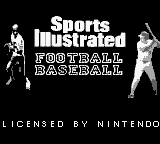 Sports Illustrated: Championship Football & Baseball (Game Boy) screenshot: Title screen