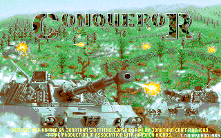 Conqueror (Amiga) screenshot: Title screen