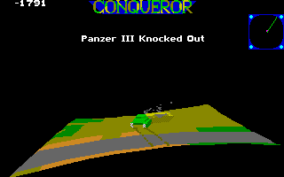 Conqueror (Amiga) screenshot: Knocked out an enemy