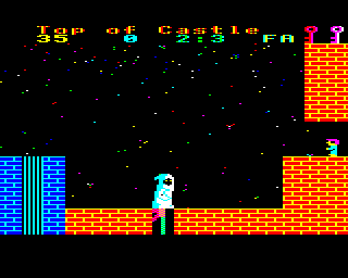 Citadel (BBC Micro) screenshot: Top of the castle