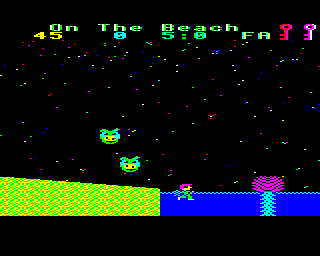 Citadel (BBC Micro) screenshot: Taking a swim