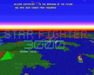 Star Fighter (Acorn 32-bit) screenshot: Title screen