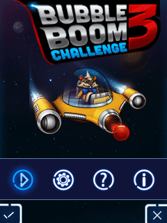 Bubble Boom Challenge 3 (J2ME) screenshot: Main menu