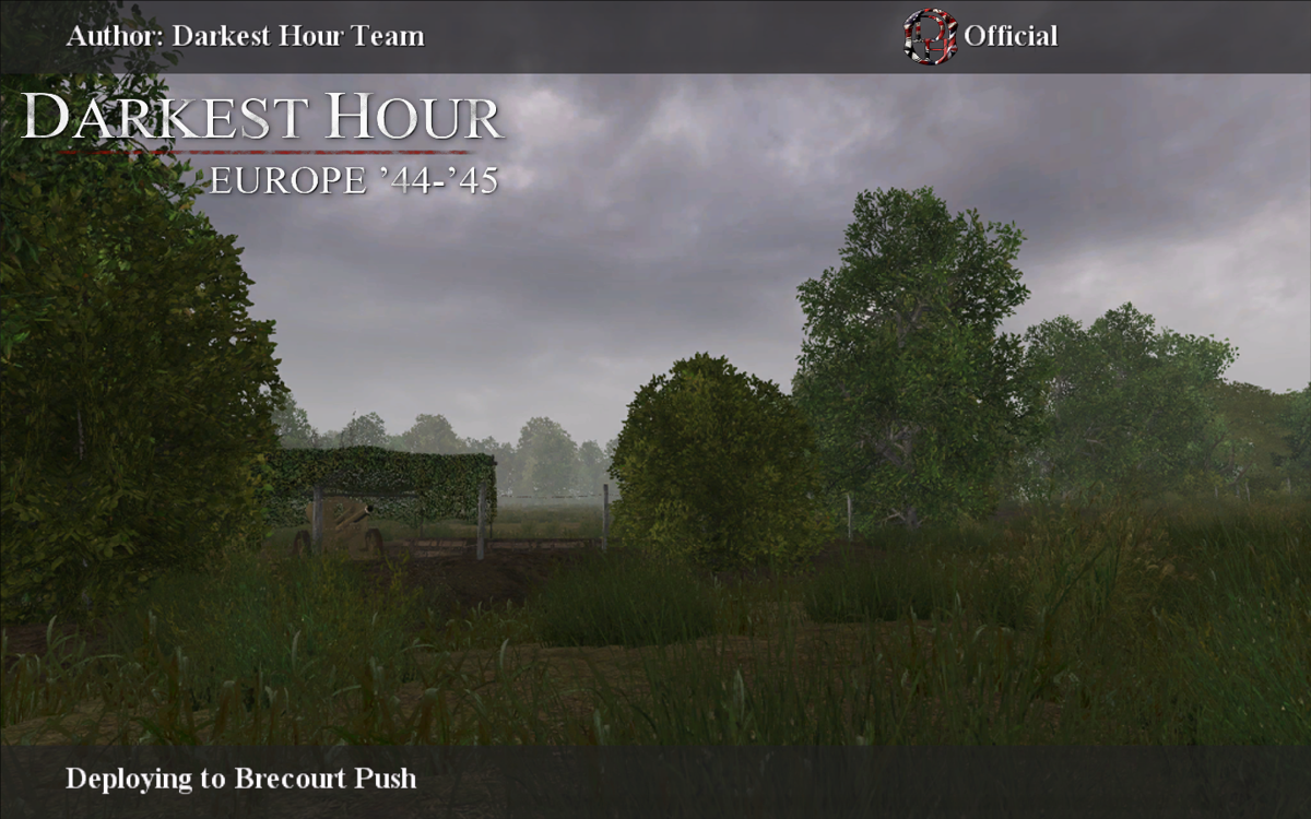 Darkest Hour: Europe '44-'45 (Windows) screenshot: Another map by the developers: 'Brecourt Push', in summer after the D-day landings.