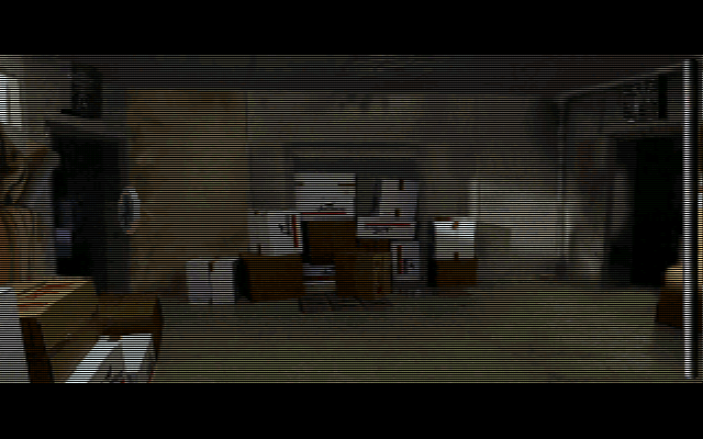 Hardline (DOS) screenshot: Exploring the environment