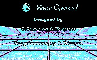 Stargoose Warrior (DOS) screenshot: Game title 1 (CGA)
