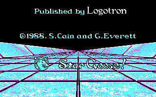 Stargoose Warrior (DOS) screenshot: Game title 2 (CGA)