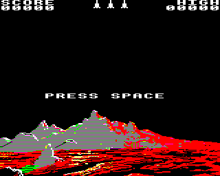 Attack on Alpha Centauri (BBC Micro) screenshot: About to begin