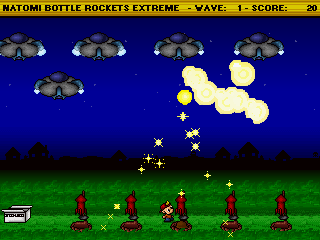 Natomi Bottle Rockets Extreme (Windows) screenshot: ...and watch them go boom
