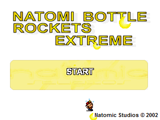 Natomi Bottle Rockets Extreme (Windows) screenshot: Title screen