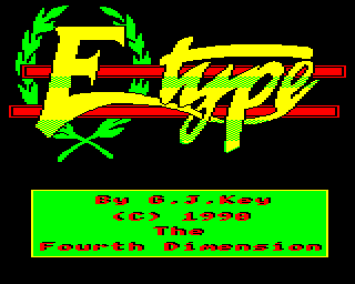 E-Type (BBC Micro) screenshot: Title screen