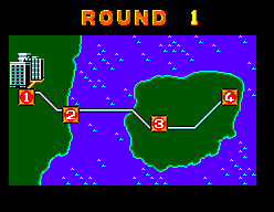Alex Kidd in Shinobi World (SEGA Master System) screenshot: Map