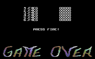 Mr. Ant (Commodore 64) screenshot: Score table