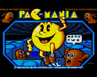 Pac-Mania (Acorn 32-bit) screenshot: Title picture
