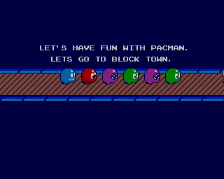 Pac-Mania (Acorn 32-bit) screenshot: Intro for easy mode