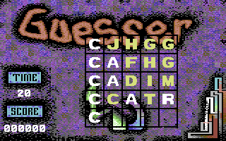 Guesser (Commodore 64) screenshot: Fifth trial