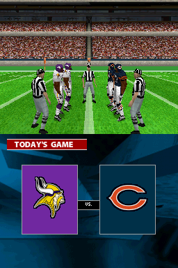 Madden NFL 2005 (Nintendo DS) screenshot: Coin toss for first possession.