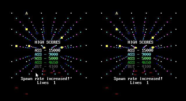 Gridfighter 3D (Linux) screenshot: High scores