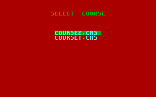 California Pro Golf (DOS) screenshot: Select course (CGA)
