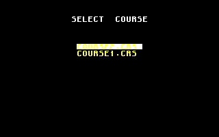 California Pro Golf (DOS) screenshot: Select course (EGA)