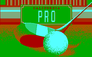 California Pro Golf (DOS) screenshot: Game title (CGA)