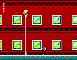 Alex Kidd in Shinobi World (SEGA Master System) screenshot: Office Block