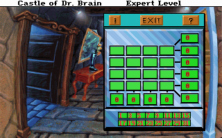 Castle of Dr. Brain (DOS) screenshot: Math puzzle
