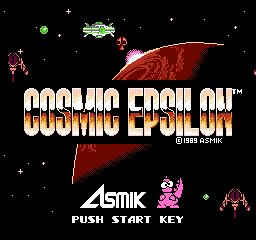Cosmic Epsilon (NES) screenshot: Title screen