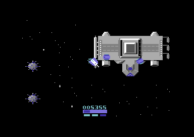 Metron (Commodore 64) screenshot: Welcome to the star base
