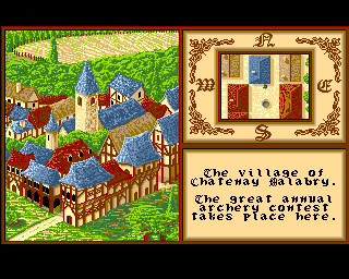 Iron Lord (Acorn 32-bit) screenshot: Visiting the next village