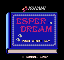 Esper Dream (NES) screenshot: Title Screen