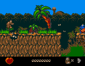 Chuck Rock (Acorn 32-bit) screenshot: Game start