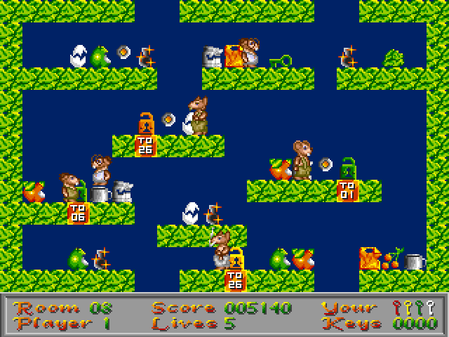 Screenshot of Barney Mouse (Amiga, 1989) - MobyGames