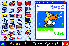 WarioWare, Inc.: Mega Microgame$! (Game Boy Advance) screenshot: Everything unlocked