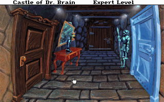 Castle of Dr. Brain (DOS) screenshot: The castle entrance